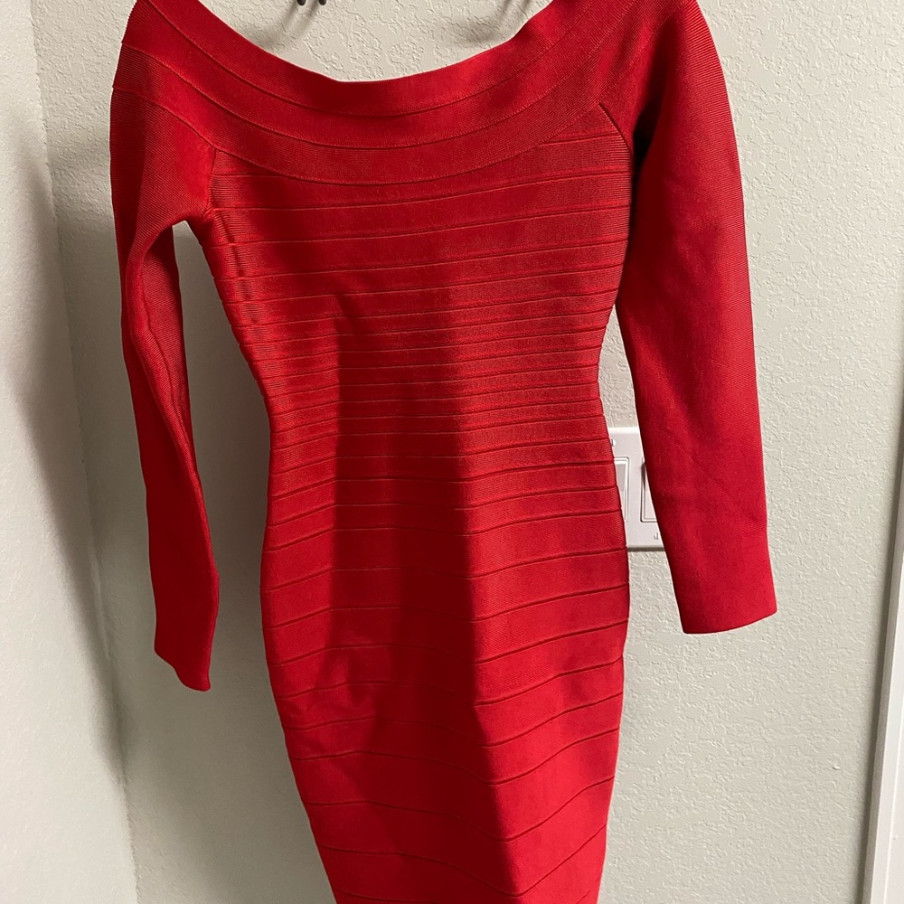 Herve Leger Red bandage Dress- Size S
